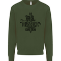 Raise Aim Shoot Funny Archery Archer Kids Sweatshirt Jumper Forest Green
