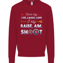 Raise Aim Shoot Funny Archery Archer Kids Sweatshirt Jumper Red