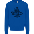 Raise Aim Shoot Funny Archery Archer Kids Sweatshirt Jumper Royal Blue