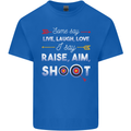 Raise Aim Shoot Funny Archery Archer Kids T-Shirt Childrens Royal Blue