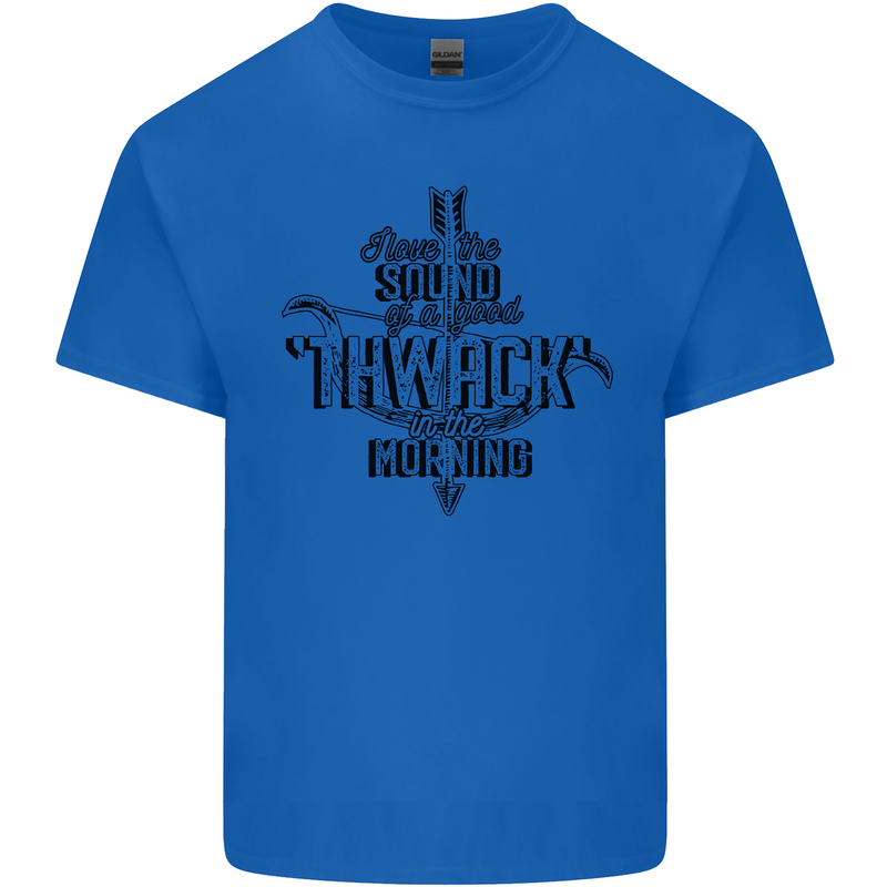 Raise Aim Shoot Funny Archery Archer Kids T-Shirt Childrens Royal Blue