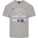 Raise Aim Shoot Funny Archery Archer Kids T-Shirt Childrens Sports Grey