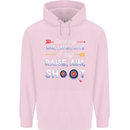Raise Aim Shoot Funny Archery Archer Mens 80% Cotton Hoodie Light Pink