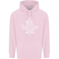 Raise Aim Shoot Funny Archery Archer Mens 80% Cotton Hoodie Light Pink