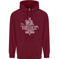 Raise Aim Shoot Funny Archery Archer Mens 80% Cotton Hoodie Maroon