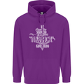 Raise Aim Shoot Funny Archery Archer Mens 80% Cotton Hoodie Purple