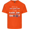 Raise Aim Shoot Funny Archery Archer Mens Cotton T-Shirt Tee Top Orange