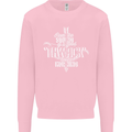 Raise Aim Shoot Funny Archery Archer Mens Sweatshirt Jumper Light Pink