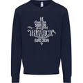 Raise Aim Shoot Funny Archery Archer Mens Sweatshirt Jumper Navy Blue