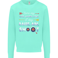 Raise Aim Shoot Funny Archery Archer Mens Sweatshirt Jumper Peppermint