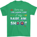 Raise Aim Shoot Funny Archery Archer Mens T-Shirt Cotton Gildan Irish Green