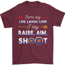 Raise Aim Shoot Funny Archery Archer Mens T-Shirt Cotton Gildan Maroon