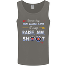Raise Aim Shoot Funny Archery Archer Mens Vest Tank Top Charcoal