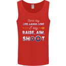 Raise Aim Shoot Funny Archery Archer Mens Vest Tank Top Red