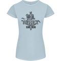 Raise Aim Shoot Funny Archery Archer Womens Petite Cut T-Shirt Light Blue