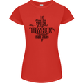 Raise Aim Shoot Funny Archery Archer Womens Petite Cut T-Shirt Red
