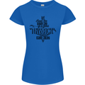 Raise Aim Shoot Funny Archery Archer Womens Petite Cut T-Shirt Royal Blue