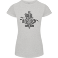 Raise Aim Shoot Funny Archery Archer Womens Petite Cut T-Shirt Sports Grey