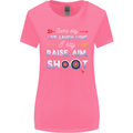 Raise Aim Shoot Funny Archery Archer Womens Wider Cut T-Shirt Azalea