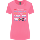 Raise Aim Shoot Funny Archery Archer Womens Wider Cut T-Shirt Azalea