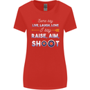 Raise Aim Shoot Funny Archery Archer Womens Wider Cut T-Shirt Red