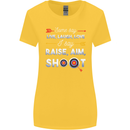 Raise Aim Shoot Funny Archery Archer Womens Wider Cut T-Shirt Yellow