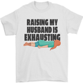 Raising My Husband Is Exhausting Mens T-Shirt Cotton Gildan White