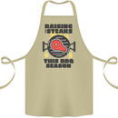 Raising the Steaks Funny BBQ Grill Cotton Apron 100% Organic Khaki