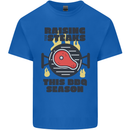 Raising the Steaks Funny BBQ Grill Kids T-Shirt Childrens Royal Blue