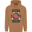 Raising the Steaks Funny BBQ Grill Mens 80% Cotton Hoodie Caramel Latte