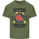 Raising the Steaks Funny BBQ Grill Mens Cotton T-Shirt Tee Top Military Green