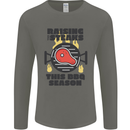 Raising the Steaks Funny BBQ Grill Mens Long Sleeve T-Shirt Charcoal