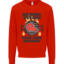 Raising the Steaks Funny BBQ Grill Mens Sweatshirt Jumper Bright Red