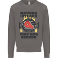 Raising the Steaks Funny BBQ Grill Mens Sweatshirt Jumper Charcoal