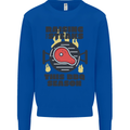 Raising the Steaks Funny BBQ Grill Mens Sweatshirt Jumper Royal Blue