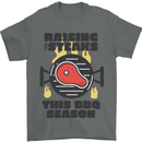 Raising the Steaks Funny BBQ Grill Mens T-Shirt 100% Cotton Charcoal