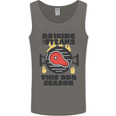 Raising the Steaks Funny BBQ Grill Mens Vest Tank Top Charcoal