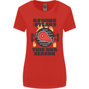 Raising the Steaks Funny BBQ Grill Womens Wider Cut T-Shirt Red