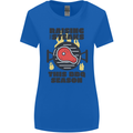 Raising the Steaks Funny BBQ Grill Womens Wider Cut T-Shirt Royal Blue