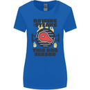 Raising the Steaks Funny BBQ Grill Womens Wider Cut T-Shirt Royal Blue