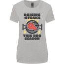Raising the Steaks Funny BBQ Grill Womens Wider Cut T-Shirt Sports Grey
