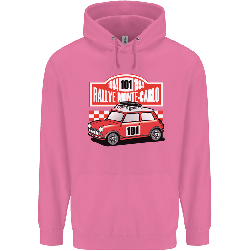 Rallye Monte Carlo Mini Rally Car Childrens Kids Hoodie Azalea