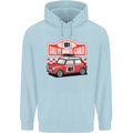 Rallye Monte Carlo Mini Rally Car Childrens Kids Hoodie Light Blue
