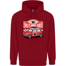 Rallye Monte Carlo Mini Rally Car Childrens Kids Hoodie Red