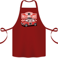 Rallye Monte Carlo Mini Rally Car Cotton Apron 100% Organic Maroon