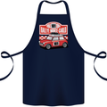 Rallye Monte Carlo Mini Rally Car Cotton Apron 100% Organic Navy Blue