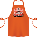 Rallye Monte Carlo Mini Rally Car Cotton Apron 100% Organic Orange