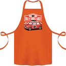 Rallye Monte Carlo Mini Rally Car Cotton Apron 100% Organic Orange