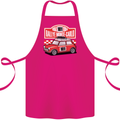 Rallye Monte Carlo Mini Rally Car Cotton Apron 100% Organic Pink