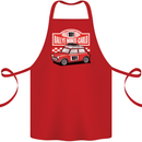 Rallye Monte Carlo Mini Rally Car Cotton Apron 100% Organic Red